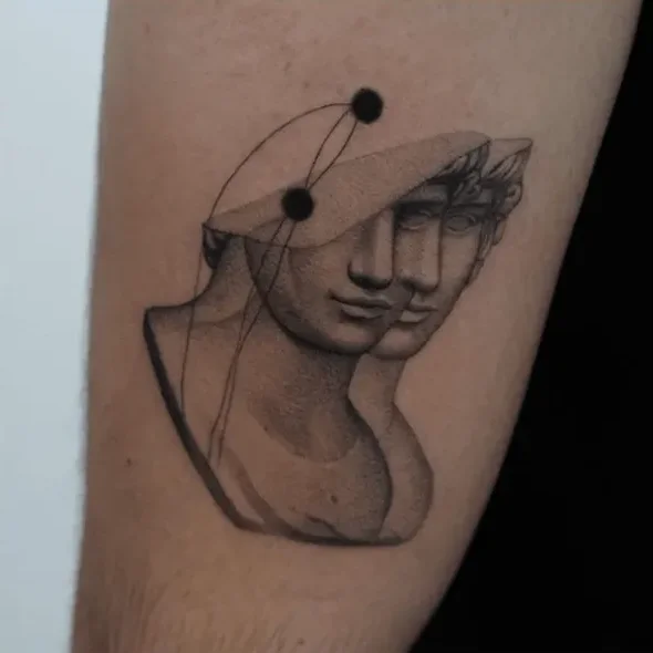 adrireigada, Guest Artist bei True Canvas Wien – Realismus – Black & Grey, Surrealismus / Double Exposure
