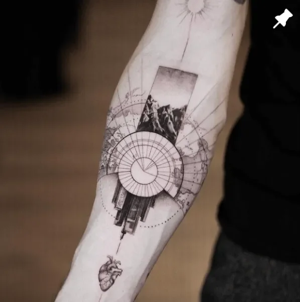 napadovskytattoo, Guest Artist bei True Canvas Wien – Realismus – Black & Grey, Concept Art / Geometrisch