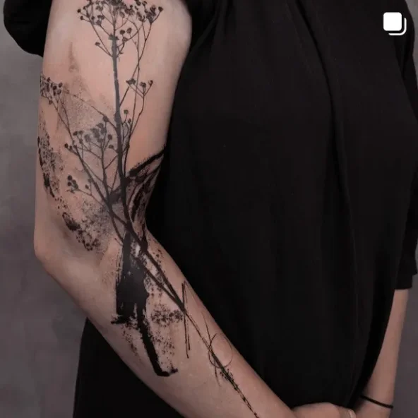 saint.octopus, Guest Artist bei True Canvas Wien – Dark Art / Horror, Watercolor / Brush Strokes