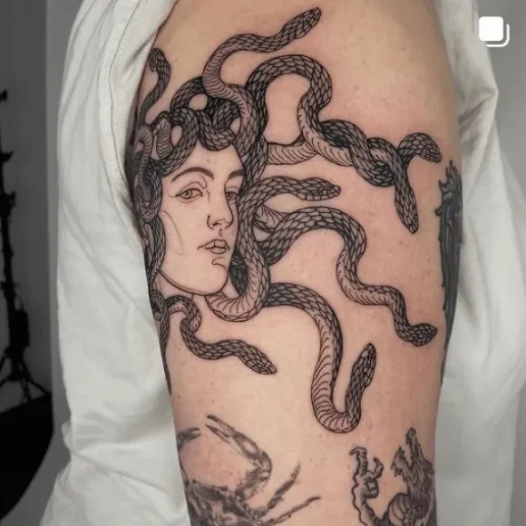 sosnovska.tattoo, Guest Artist bei True Canvas Wien – Traditionell / Neo Traditional / Oldschool, Illustrativ / Graphisch