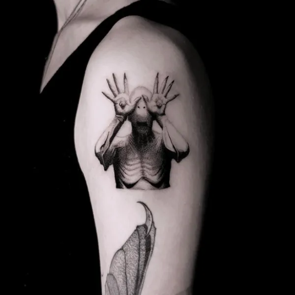 sugarangeltattoo, Guest Artist bei True Canvas Wien – Realismus – Black & Grey